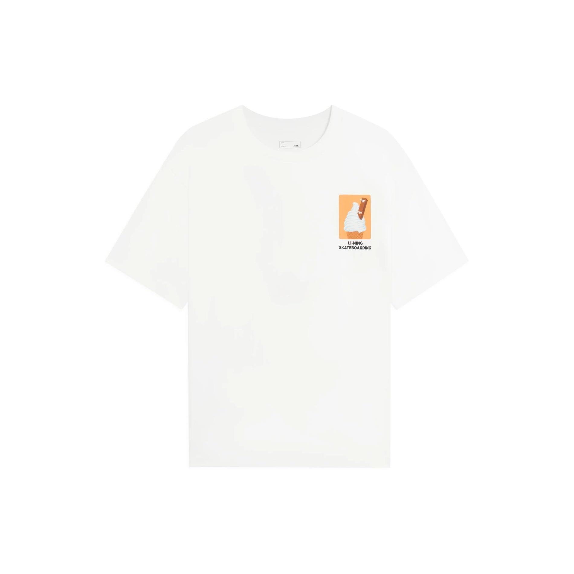 Li-Ning x Phil Hackett Ice Cream Graphic T-shirt White Men s AHSS859-2 XXL