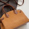 Shoulder Bag Suede Boston Shoulder Bag Handbag Solid Color Tote Bag Slouchy Hobo Bags  Holiday