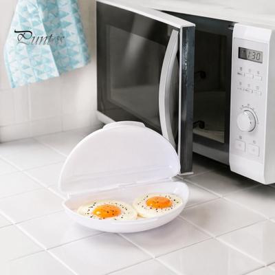Pocheuse à œufs avec couvercle, Couvercle micro-ondes, Cuiseur antiadhésif à 2 cavités, Machine à petit-déjeuner maison, Cuiseur vapeur, Machine à pocher lavable au lave-vaisselle, Gadget de cuisine facile