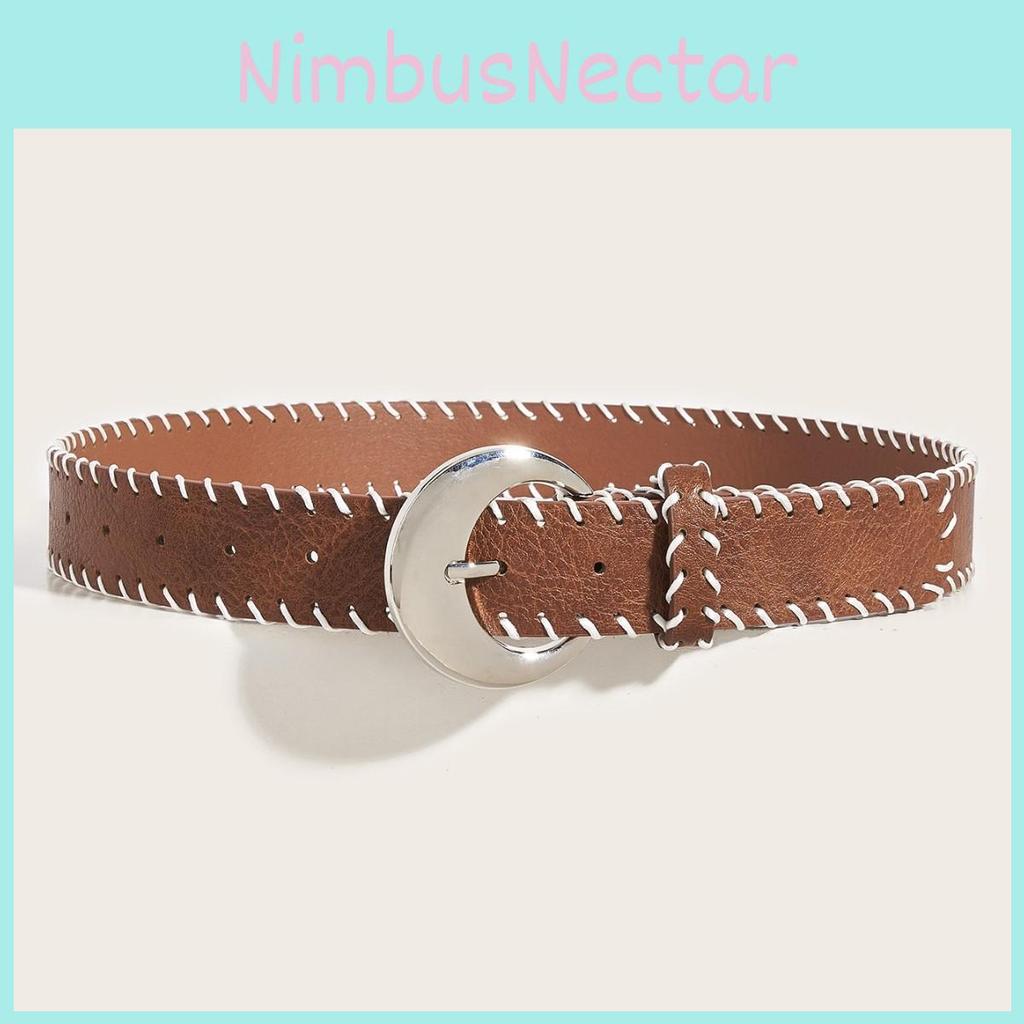 Half Circle Metal Pin Buckle Hand Woven Rope Womens Belt Clothing Accessories