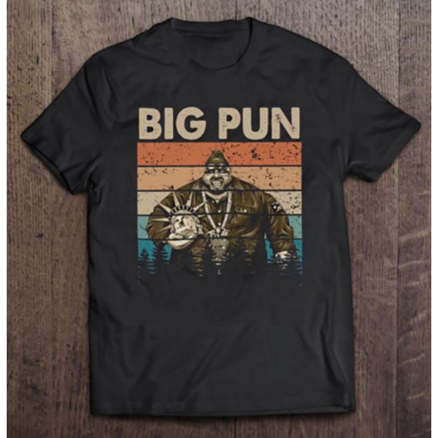 Ретро Американская Голова Big Pun Футболка с коротким рукавом Черная Унисекс S-2345XL Унисекс Футболка S