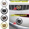 1 pezzo 3D ABS Griglia Anteriore Centrale Emblema Badge Adesivo Baule Posteriore Accessori Per 2016-2021 SRX ATS XTS