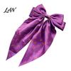Halloween Hair Accessories Silky Satin Bows for Women, Big Ribbon Bow Clips Girls, Decorative Clip Oversized Long Tail Barrettes, Cute Ghost
