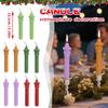 Claus Pillar, Long Pole, Candles, Festive Atmosphere, Decorative Ornaments, Holiday Gifts, Claus Long Candles