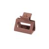 4cm Milk Coffee Hair Claw Clip - Frosted Small Shark Clip for Women's Updos