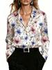 Summer Fashion Blouse for Ladies, Fashionable Women's Clothing, Long-sleeved Printed Blouse, Elegant Yet Casual, Suitable for All Seasons