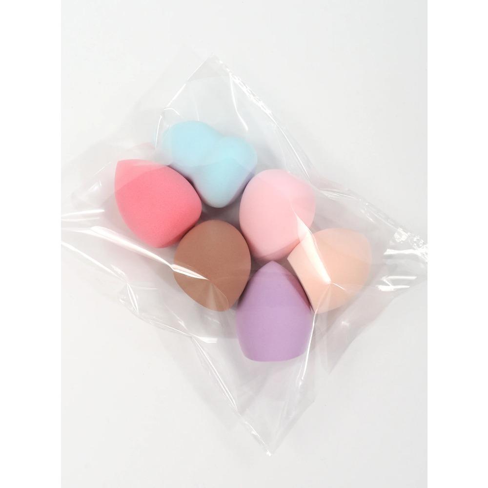 4x6cm Beauty Sponge 6/12/24Pcs Random Color & Shape Makeup Blender for Liquid Cream Powder Cosmetic Foundation Tool