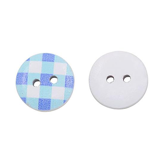 100Pcs Simple Buttons Durable Exquisite Crafts 2 Holes Buttons for Cardigan Sweater