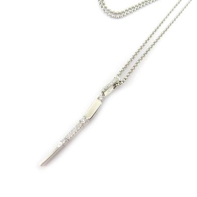 [L5368] - White 'Goddess' Silver Necklace