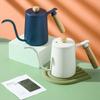 Coffee Pour Over Kettle 600ml Gooseneck Vent Hole Wooden Handle Food Grade Stainless Steel Ergonomic Gooseneck Kettle