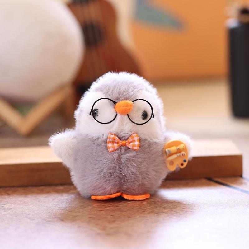 

Cartoon Cute Little Penguin Plush Doll Stuffed Toy Keychain Pendant Girly Keyring Bag Hanging Ornaments Couple Accessories Gifts