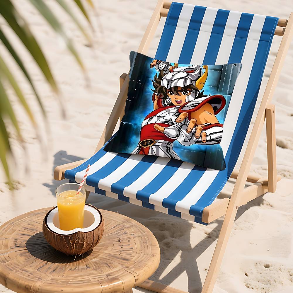 S-Saint-SeiyaS Knights Pillow Case Cushion Cover Soft Cute Throw Pillow Case For Car Sofa Pillowcase Polyester With Zipper