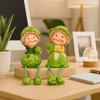 Decorative Vegetable Statues Funny Garden Decor Figurines Fruit Doll Statues  Countertop Display