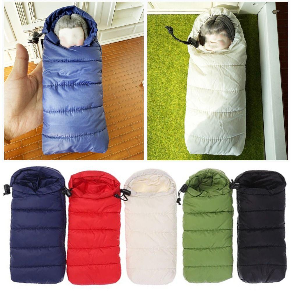 

Miniature Doll Simulation Sleeping Bag Dollhouse Miniature Model Dollhouse Scenes чорний