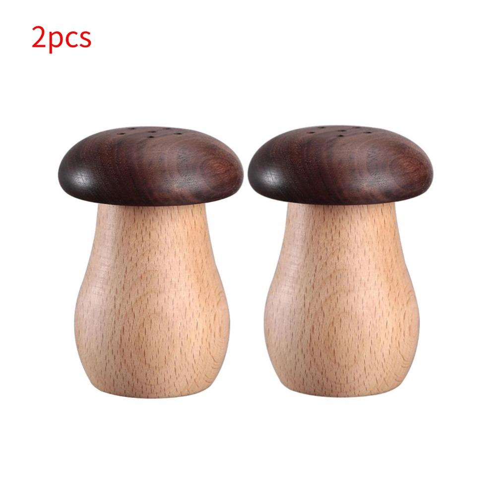 Toothpick Holder Dispenser Creative Walnut Wood Cute Mushroom Head Toothpick Dispenser Holder For Home Kitchen Restaurant