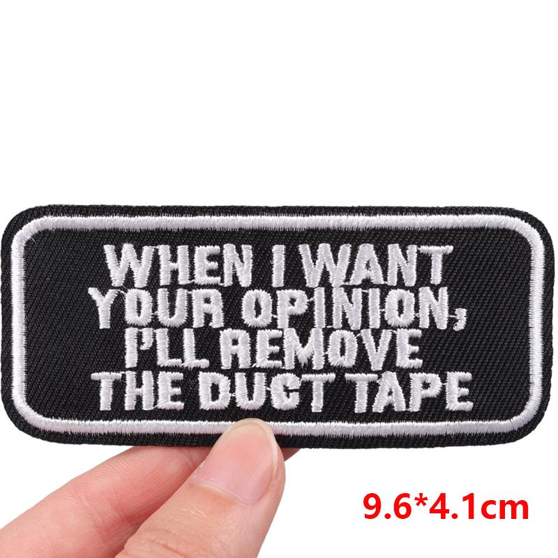Embroidered Patches Diy Letter Slogan Patch Iron On Patches For Clothing Thermoadhesive Patches For Clothes Jackets Hats Badges
