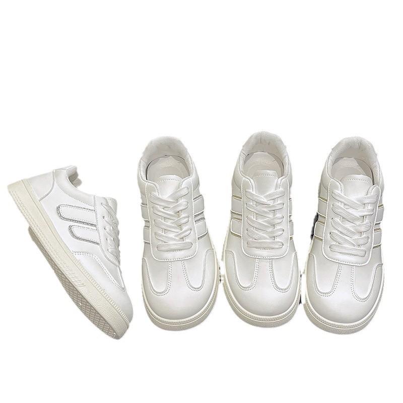 Platform sole fashion women's shoes winter new women's shoes college style versatile white shoes round head sports board shoes