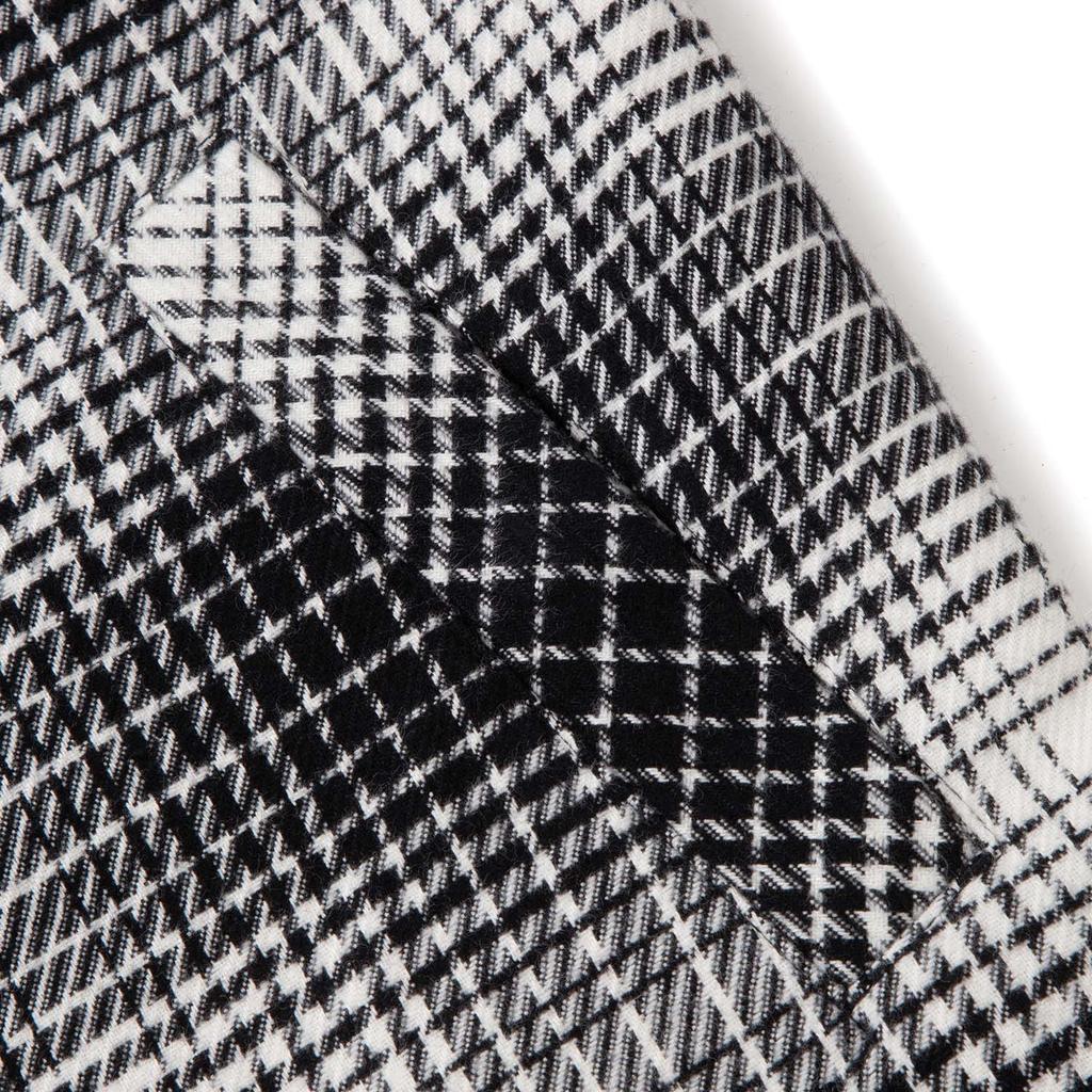 Li-Ning Minimalist Versatile Color Block Hooded Jacket Men Jackets Black White Plaid AFDVH89-1