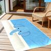 Cute Peek-A-Boo Elephant Beach Towel – 2D Flat Printing, Anti-Sand Microfiber, Quick Dry – For Beach, Pool, Yoga & Gift