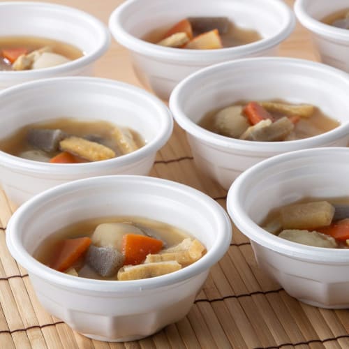 Strix Design Disposable Foam Bowls, Made in Japan, Small, Commercial Use, 50 Count, 300ml, Styrofoam Bowls, Lightweight, SD-206, Ideal for Events, Foo