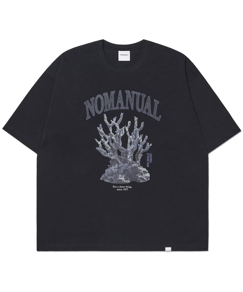 Nomaenyueol Metal Coral Reef T-Shirt - Black