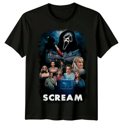 Urlare (1996) T-shirt Ispirata a Poster di Film Retro Anni '90 Unisex