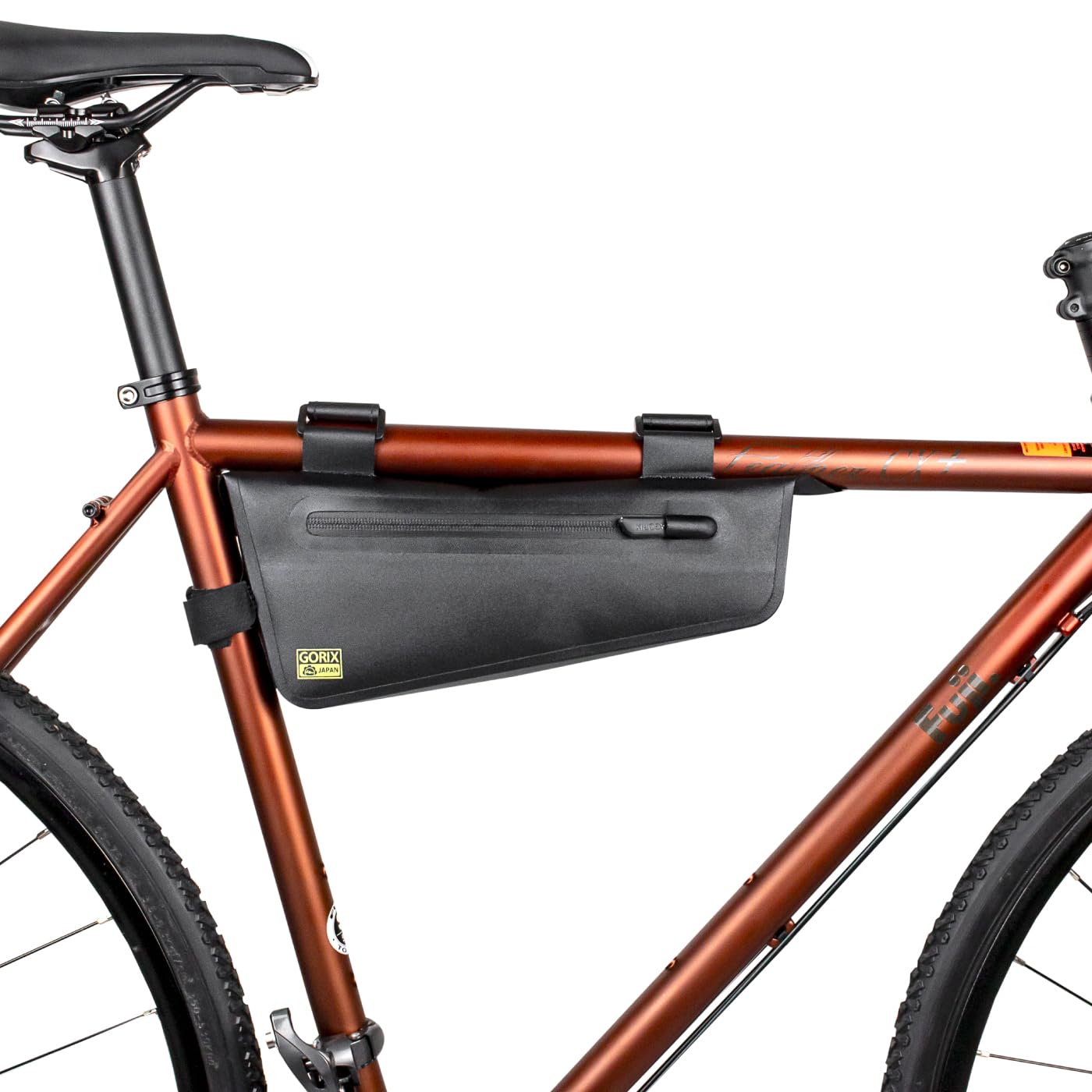 

GORIX Frame for Road Bikes Thick Slim Stylish Top Tube Triangle Bag for MTB and Cross Bikes Bag, Waterproof, (FLASH), Durable, Fabric, Seamless, Fit, чёрный