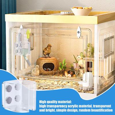 Hamster Cage Water Bottle Holder Magnetic Bracket for Bunny Feeder Magnet Small Animals Water and Food Feeder Brackets for Dwarf