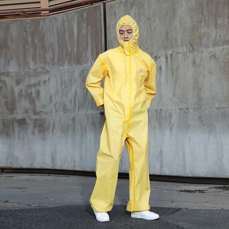 Utean U8 Acid-Alkali Resistant Full-Body Chemical Protective Suit L желтый