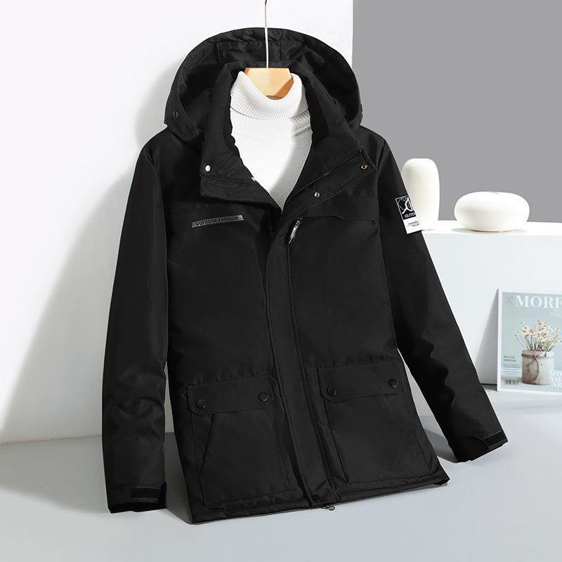 Real Fur Collar Winter White Duck Down Coats for Men Prakas Hooded Thick Warm Down Jackets Man Outerwears