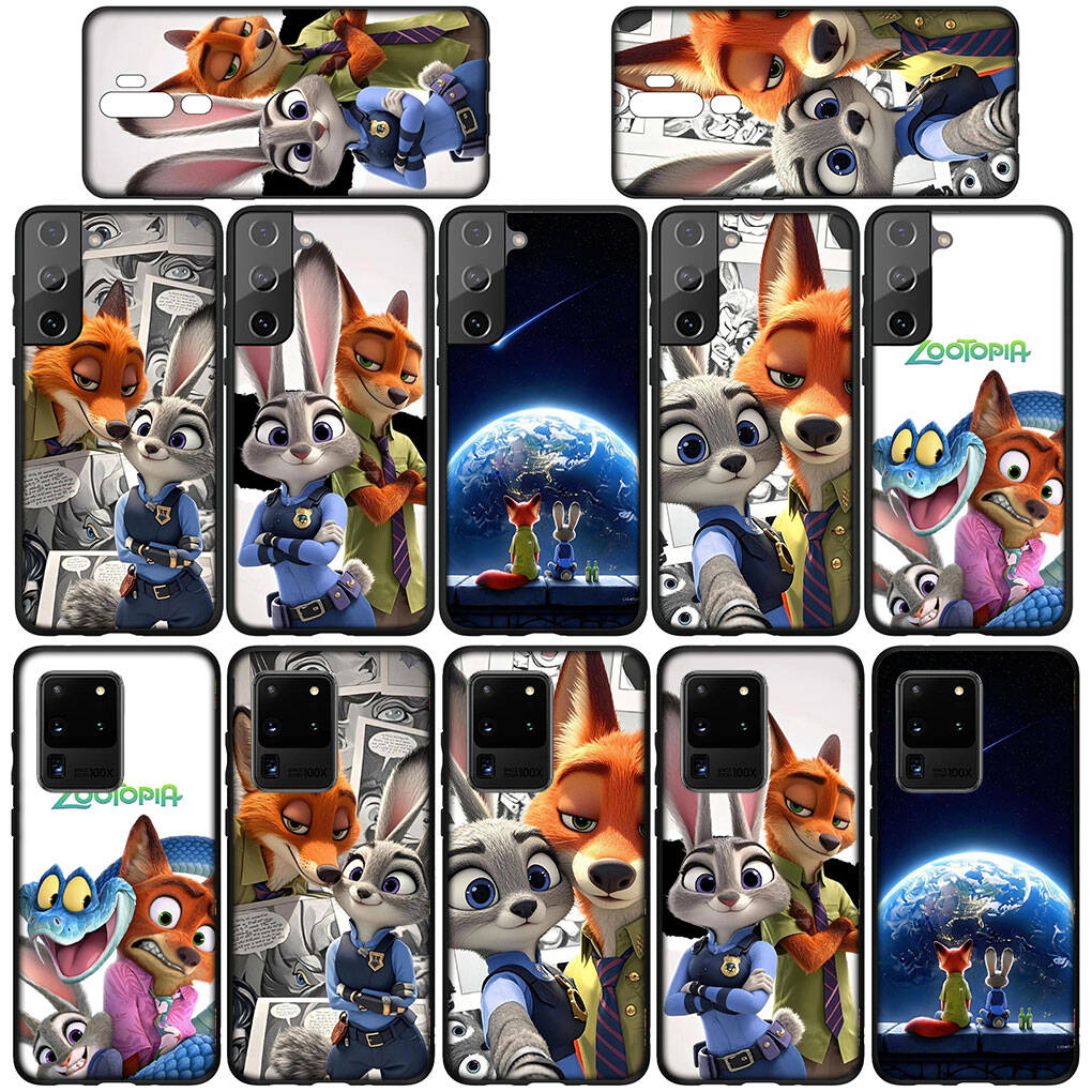 Phone Case for iPhone 17 16 15 Plus Huawei P30 P20 Lite Y9 Redmi Note 14 12 11 13 Pro Max OPPO A60 A80 A40 A18 Nick Garys Judy Comics Zootopia 2 Cover