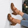Escarpins Femme Talons Hauts Peu Profonds Nouvelles Chaussures de Créateur Imprimé Léopard Mary Jane Femme Talons Épais Élégantes Chaussures de Soirée Femme