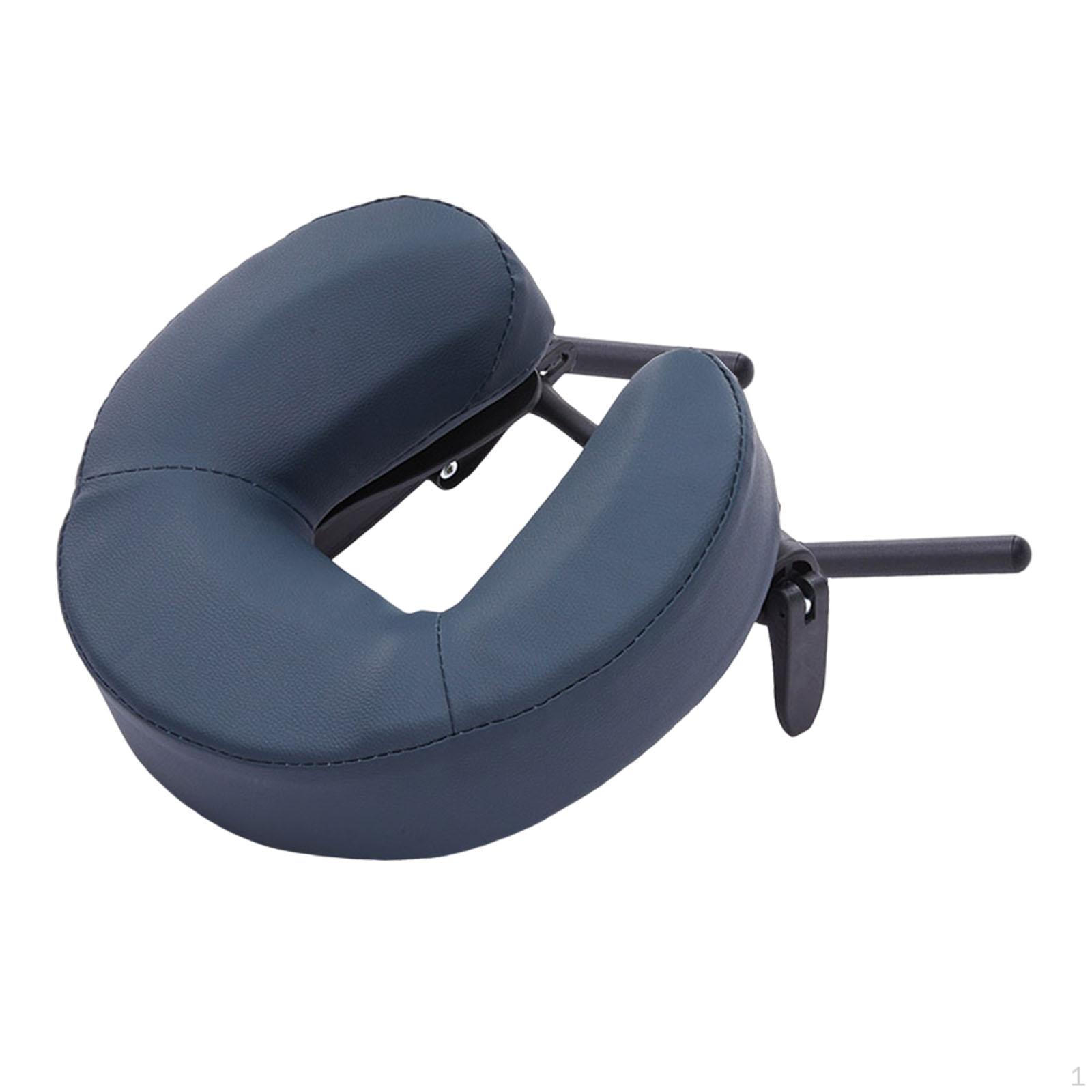 

Підголівник з подушкою для комфорту масажного столу Каркас з алюмінієвого сплаву Для дому Салону Міцний темно-синього кольору