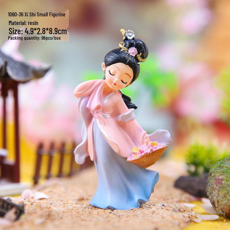 Şarap Dolabı ve Oturma Odası İçin Yaratıcı Retro Prenses Figür Dekorasyonu