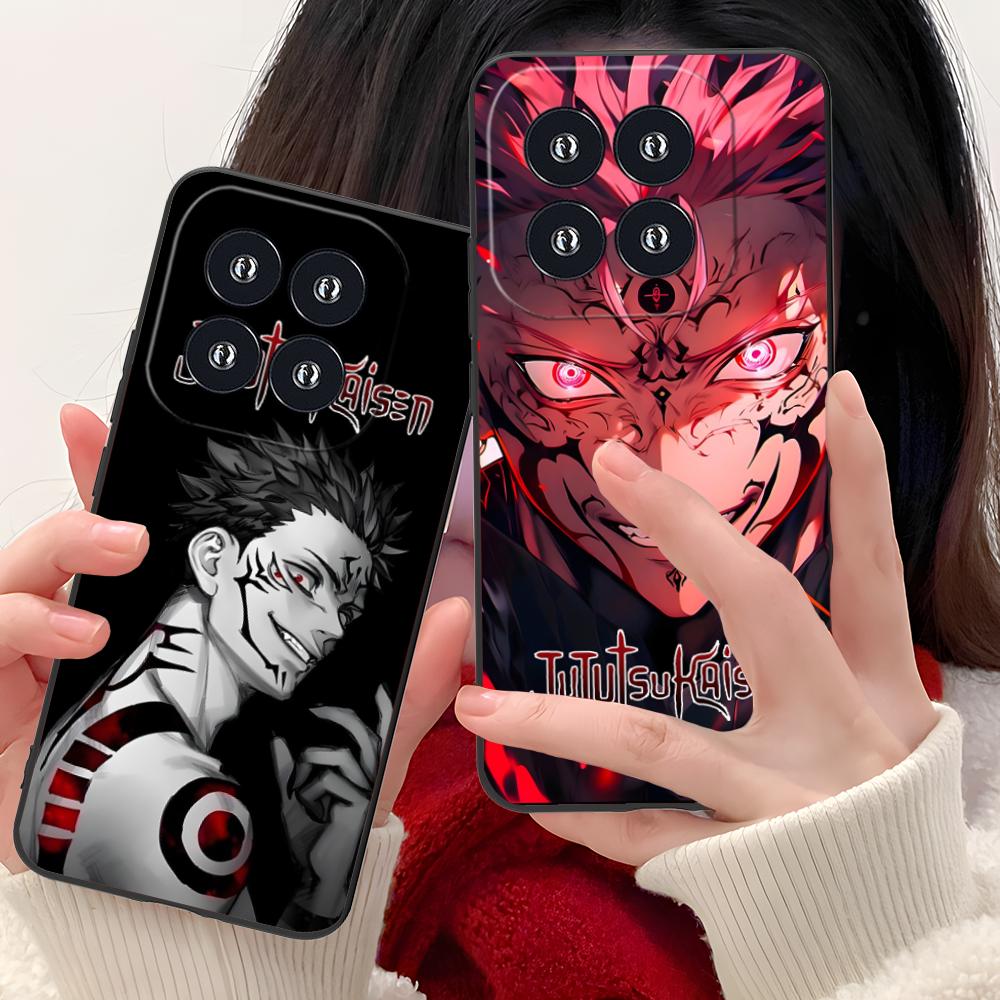 Jujutsu Kaisen Sukuna Mobile Phone Case for Xiaomi 15 14 13 12 Mi 11 T Ultra Lite Pro S X 5G Colorful Printing Cover Cellphones