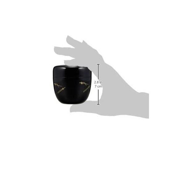 Nakatani Brothers Trading Company Yamanaka Lacquerware 2.2 Natsume Black Fan Shape 33-4803
