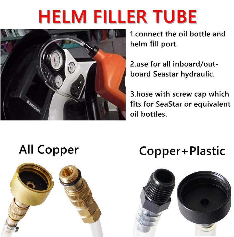 1Set Bleed Kit Oil Filler Repair Tools Kit For Seastar Hydraulic Steering Systems Bridge Tube Hose Marine Boat Yacht Accessories