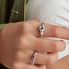 ANIA HAIE Black Onyx Star 925 Silver Ring R061-02H