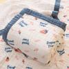 Large Size Infant Bath Blanket High Density Gauze Bath Towel 6-layer for Delicate Skin Quick Drying and Breathable
