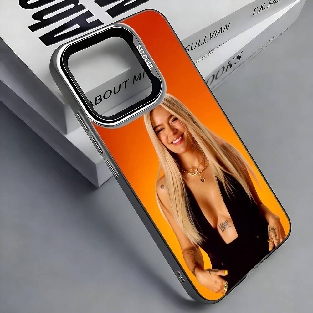 K-Karol G Colombian Phone Case For iPhone 17, 16,15,14,13,12,11 Plus,Pro Max, Colorful Silver Funda Cover