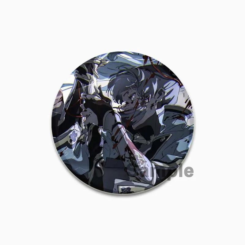 32/44/58mm Kamisato Ayaka Cartoon Badge Cute Tinplate Brooches Handmade Creative Enamel Pins for Clothes Backpack Gift Jewelry Accessories