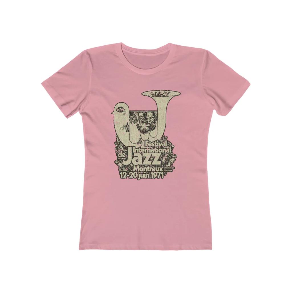 Festival International De Jazz Montreux 1971 Vintage Women's T Shirt
