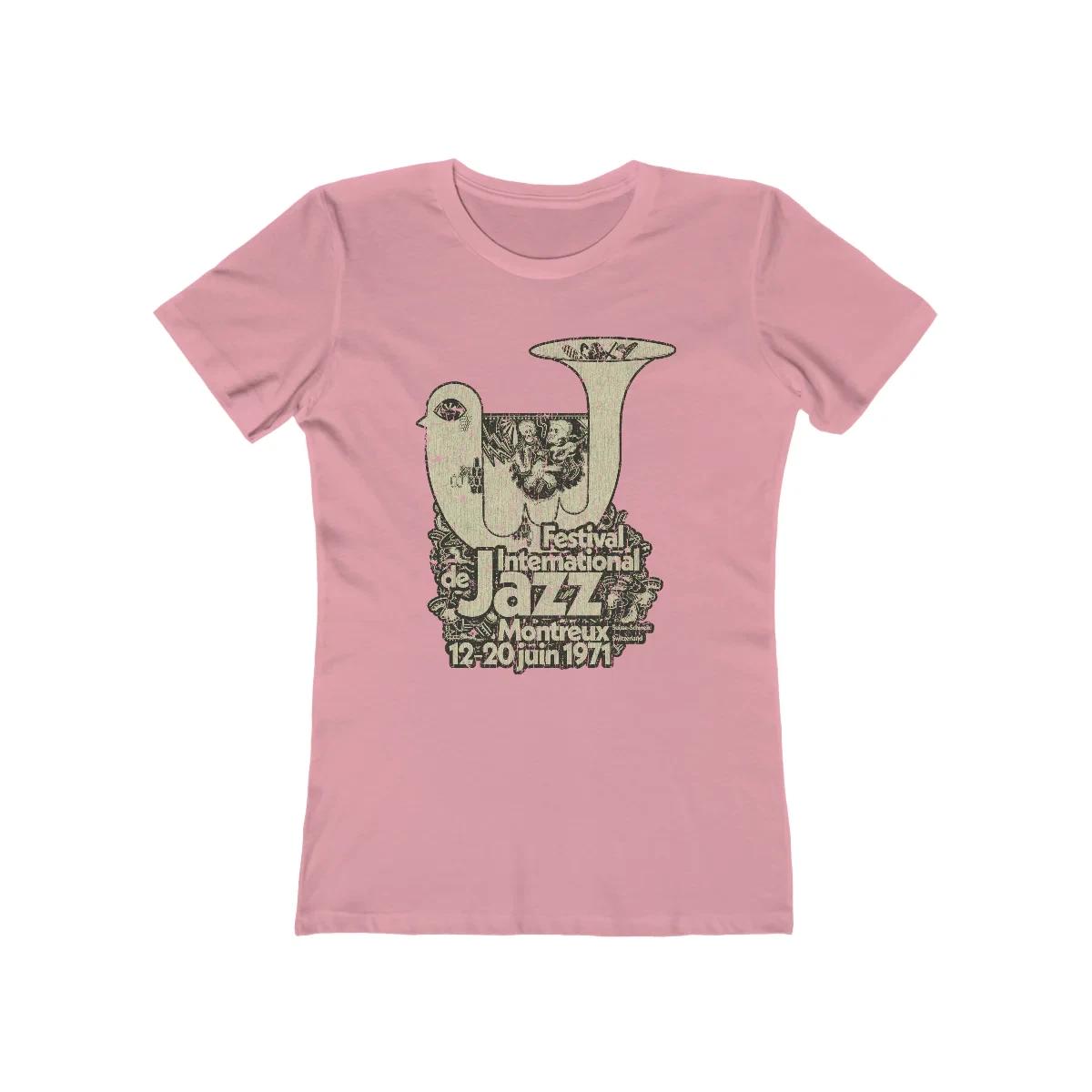 

Festival International de Jazz Montreux 1971 Vintage Women s T shirt L