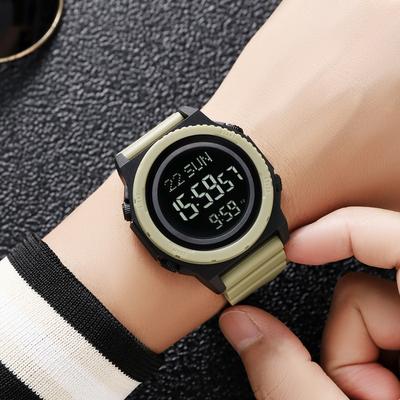 Multifunctional Electronic Watch Men's World Time Daylight Saving Time Student Electronic Watch