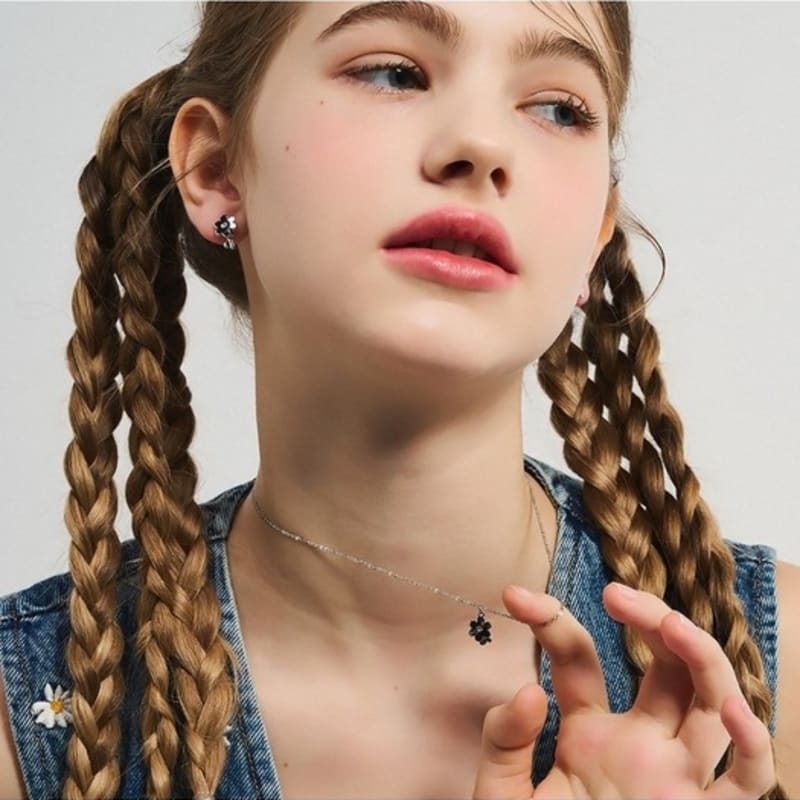 Dana Burton Laura Petite Blossom Tinted Flower Earrings