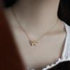 Light Luxury Sweet Bow Necklace Temperament New Style Choker New Style Choker Fashionable