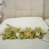 Kawaii grüner Frosch Kuscheltier Plüschtier Cartoon Plüschfigur Für Jungen Mädchen Geburtstagsparty Mode Dekoration Tägliche Verzierung