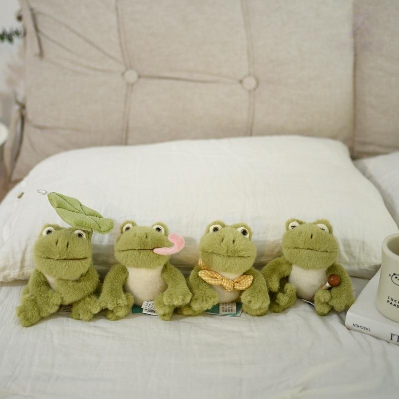 Kawaii grüner Frosch Kuscheltier Plüschtier Cartoon Plüschfigur Für Jungen Mädchen Geburtstagsparty Mode Dekoration Tägliche Verzierung
