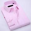 Frühling Herbst Business Casual Langarmhemd Herrenhemden All-Match Einfarbig Business Wear Plus Size Herrenbekleidung Anzüge & Blazer
