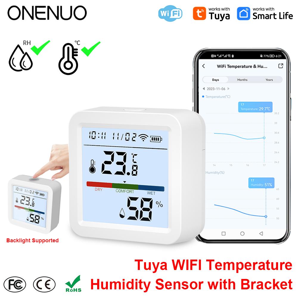 Newest Smart WIFI Temperature Humidity Sensor Hygrometer Thermometer Smart Life APP Control Moniter Support Alexa Assistant